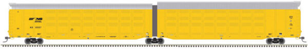 Atlas Articulated Auto Carrier - Ready to Run - Master(R) -- Norfolk Southern #110143 (Fantasy Scheme; yellow, silver; Horsehead Logo) - ATL20005824