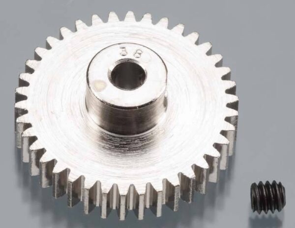 Robinson Racing Products Nickel-Plated 48-Pitch Pinion Gear, 38T - RRP1038