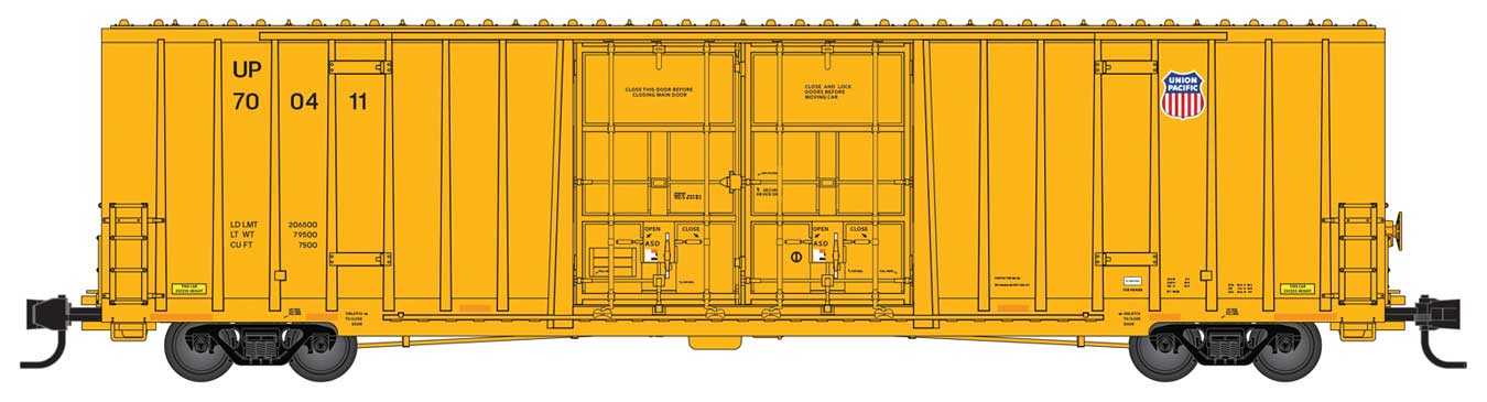 Micro-Trains 60' Rib-Side, Double-Plug-Door High-Cube Boxcar - Ready to ...