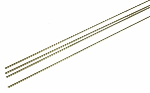 Round Brass Wire pkg(4) -- .033" Diameter (HO Scale 2-1/2"; N Scale 5")