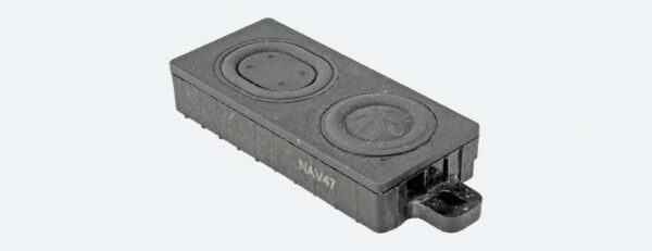 LokSound By ESU Rectangular Speaker with Enclosure -- 8 Ohm, 15/16 x 2-5/32 x 11/32" 24 x 55 x 8.6mm - 397-50344