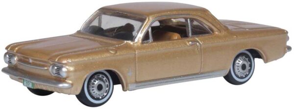 Oxford Diecast 1963-1970 Chevrolet Corvair Coupe - Assembled -- Saddle Tan - 553-87CH63003