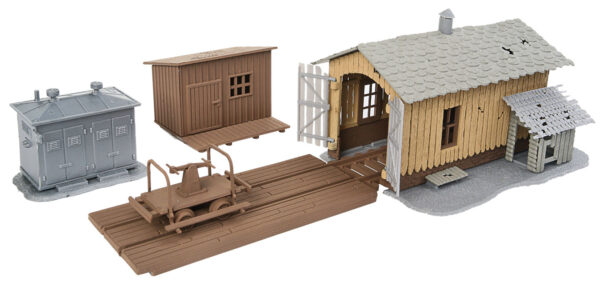 Walthers Trainline Trackside Tool Buildings -- Kit - 931-909