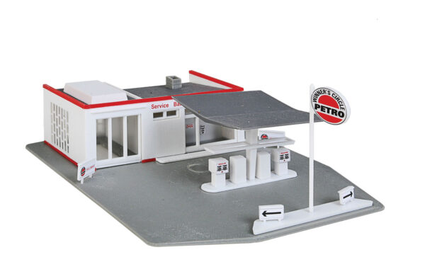 Walthers Trainline Gas Station -- Kit - 931-920