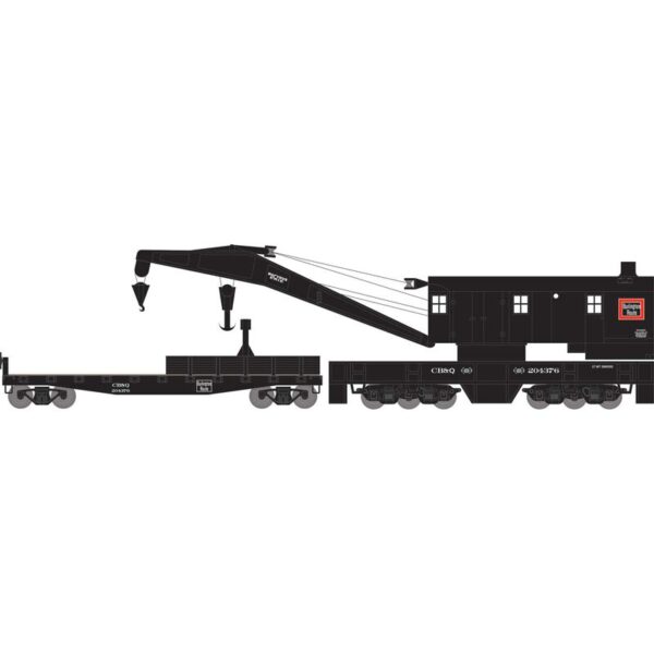 Athearn HO 200T Crane / Tender, CB&Q #204376 / 204376