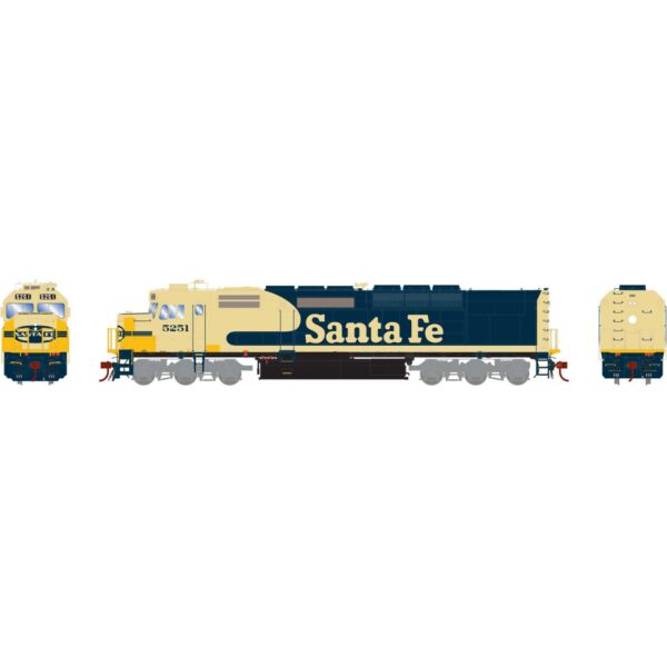 Athearn Genesis HO SDP40F w/DCC & Sound, ATSF #5251 - ATHG63992