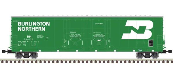 Atlas Evans 53' Double Plug-Door Boxcar - Master(R) -- Burlington Northern 749126 (Cascade Green, white) - ATL20006776