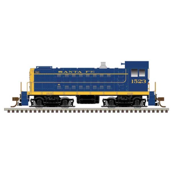 Atlas N Alco S4 - LokSound and DCC - Master(R) Gold -- Santa Fe 1517 (blue, yellow)