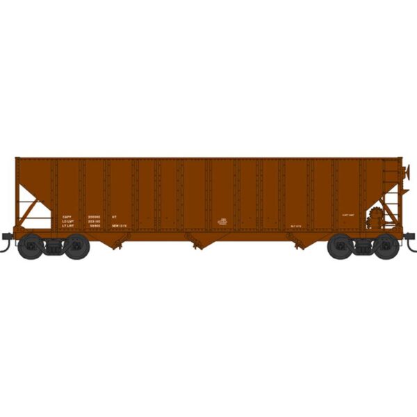 Bowser HO H-43 100 Ton Hopper Dimensional Data-Only Brown - BOW43200