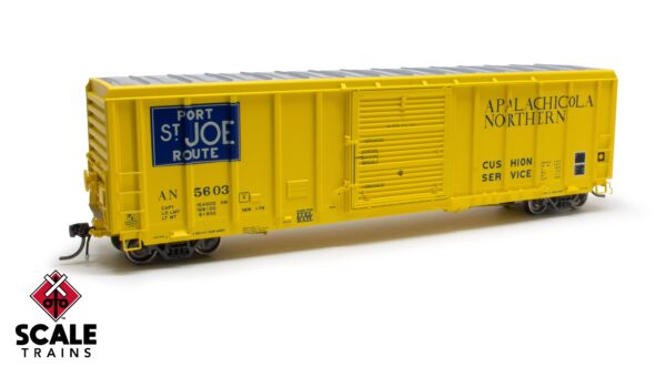 ExactRail Platinum HO Scale Pullman-Standard 5344 Boxcar, Apalachicola Northern/Port St Joe / 5603 /