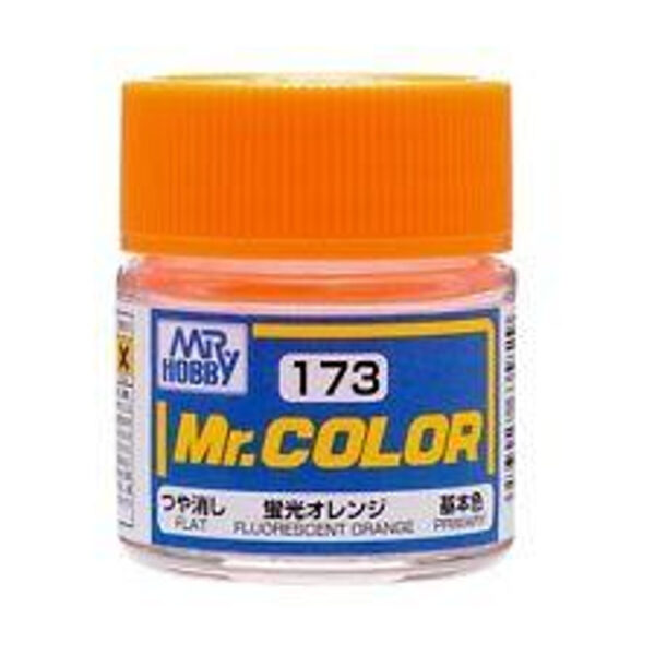 Mr Hobby Paint SEMI GLOSS FLUORESCENT ORANGE - GUZC173