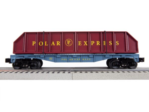 Lionel O27 , THE POLAR EXPRESS Girder Bridge Flatcar - LNL2128210