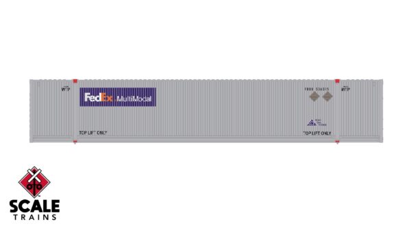 Operator N Scale CIMC 53 Corrugated Dry Container, FedEx/Color Logo / 537424, 537434, 537537 /