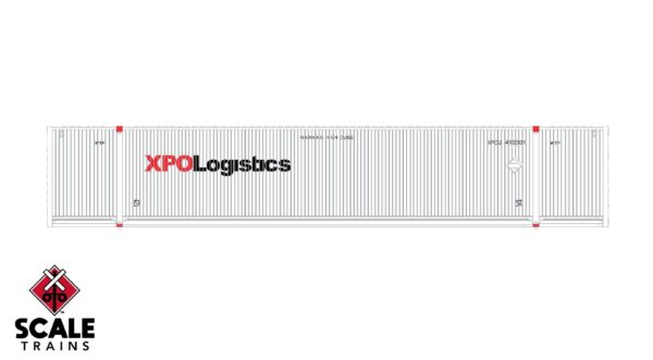 Operator N Scale CIMC 53 Corrugated Dry Container, XPO Logisitics / 410838, 410922, 410926 /