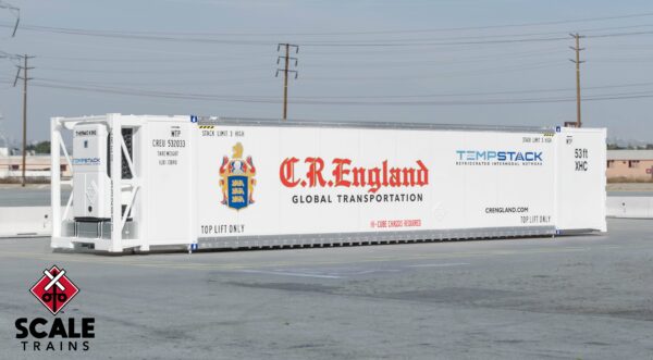 Operator HO Scale CIMC 53 Reefer Container w/sound, CR England / 532087 /