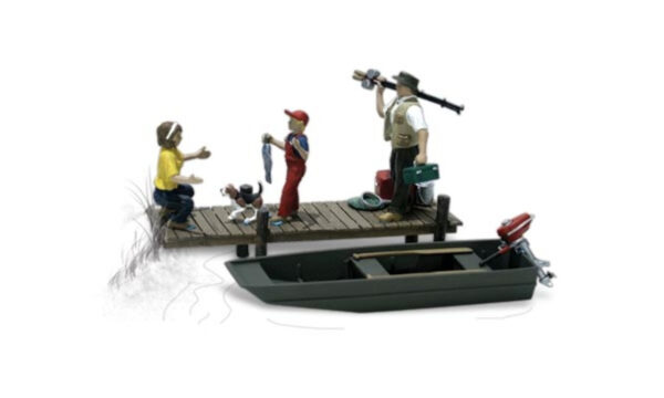 Woodland Scenics Scenic Accents(R) A2203-- Family Fishing - N-Scale