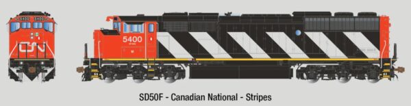 Aurora Miniatures HO GMDD SD50F CN (Stripes) 5400 DC