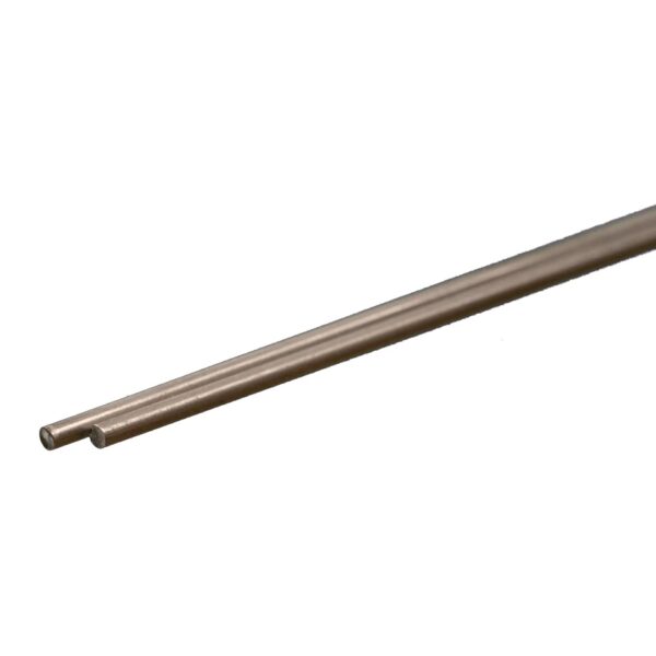 K&S Engineering Stainless Steel Rod - 12" 30cm Long -- 1/16" 1.59mm Diameter pkg(2) - KNS87131