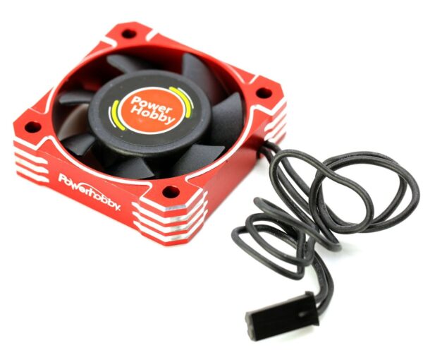 PowerHobby Power Hobby 40x40x10mm Tornado High Speed Aluminum RC Cooling Fan 40mm-Red - PHBPHF4040RED