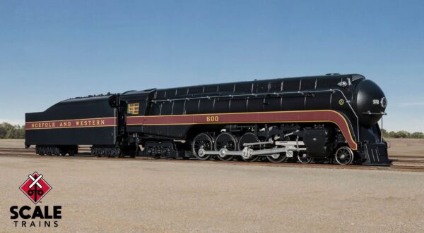 Fox Valley Models HO Scale N&W Class J 4-8-4, Norfolk & Western/Early As Built #602 - DCC Ready