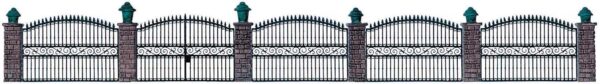 Walthers Cornerstone Wrought Iron Fence - Kit (Scale Model) -- 25-1/2" 65cm - 933-550