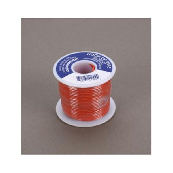 Miniatronics 18 Gauge Stranded Single Conductor Wire - 100' 30m -- Orange - MNT4818401