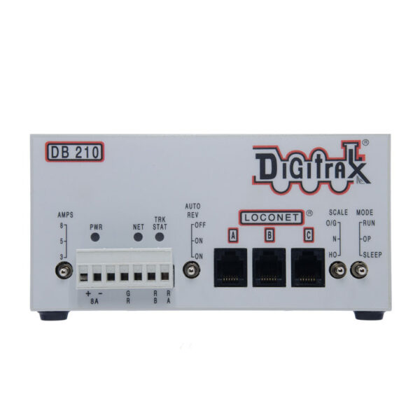 Digitrax DB210 Single 3/5/8 Amp AutoReversing DCC Booster - 245-DB210