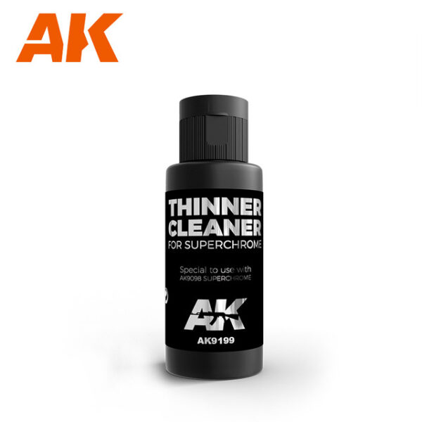 Super Chrome Thinner/Cleaner 60ml Bottle - AK Interactive