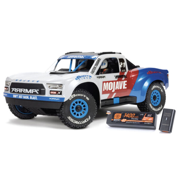 Arrma 1/16 MOJAVE GROM 223S DSC 4X4 RTR Brushless Desert Truck (Battery & Charger Included), White