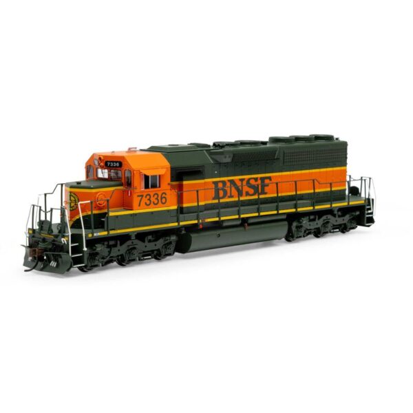 Athearn HO SD40-2 w/DCC & Sound, BNSF/Rebuilt #7336