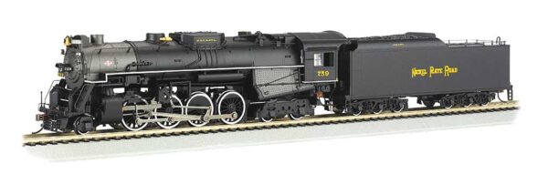 Bachmann HO 2-8-4 Berkshire w/Sound & DCC -- Nickel Plate Road #759 (black, graphite)