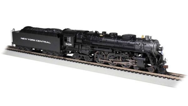 Bachmann HO 4-6-4 Hudson - WOWSound(R) and DCC -- New York Central 5438 (black, graphite, Gothic Lettering)