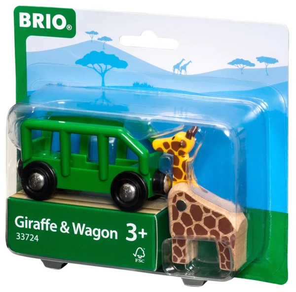 Brio Giraffe and Wagon