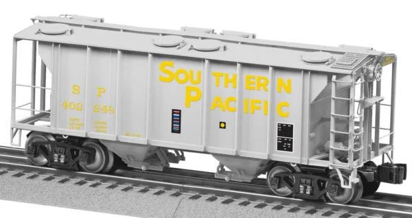 Lionel 2426660 PS-2 2-Bay Covered Hopper - 3-Rail - Ready to Run -- Southern Pacific #402148 (gray, yellow)