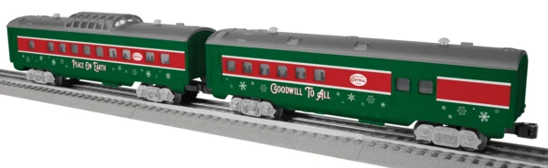 Lionel 2427980 RTR Sleigh Bell Limited Streamlined Passenger Car 2-Pack