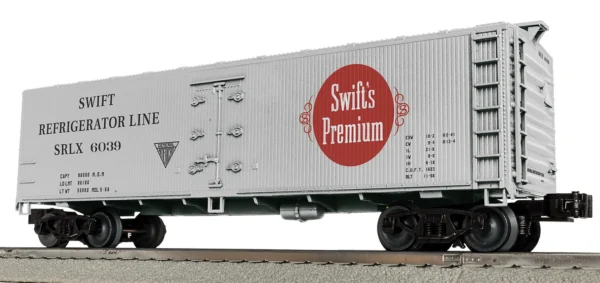 Lionel 2442242 - Woodside Reefer Car "Swift's Premium" #6039