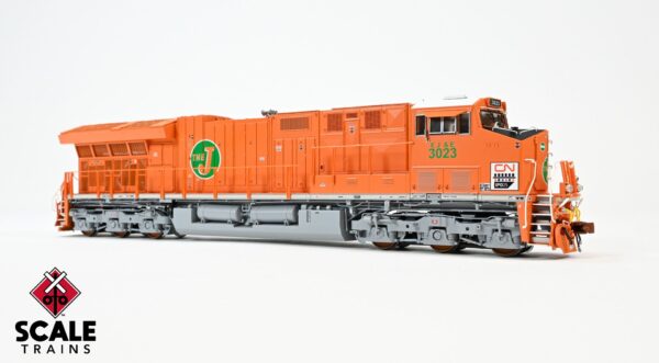 Scaletrains Rivet Counter HO Scale GE ET44AC GEVO, Canadian National/EJE Heritage / 3023 / DCC & Sound Equipped - SXT33181