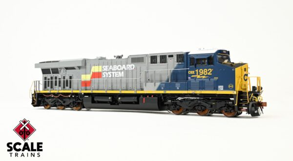 Rivet Counter HO Scale GE ES44AH. CSX/Heritage/Seaboard System #1982 / 1982 / DC/DCC Ready