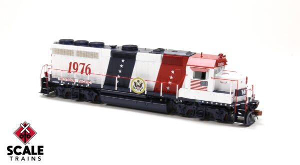 Rivet Counter HO Scale EMD GP40 Phase IIc, Western Pacific/Bicentennial / 1976 / DCC & Sound Equipped