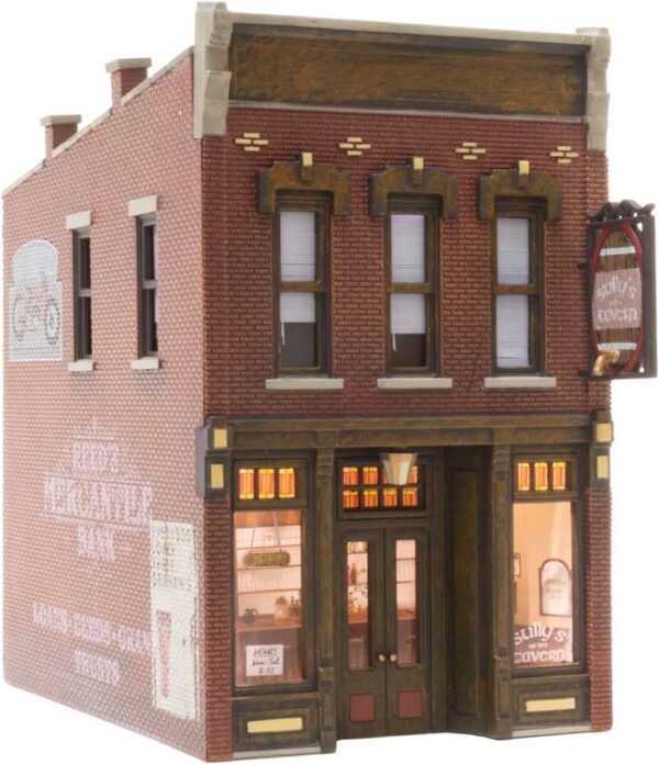 Woodland Scenics HO Scale: Built-&-Ready Landmark Stuctures(R) Assembled -- Sully's Tavern - WOOBR5049