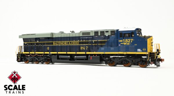 Rivet Counter HO Scale GE ES44AH. CSX/Heritage/Baltimore & Ohio/B&O #1827 / 1827 / DCC & Sound Equipped