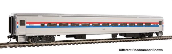 WalthersMainline HO 85' Horizon Fleet Coach - Ready to Run -- Amtrak(R) Phase III (Wide Stripes) #54067