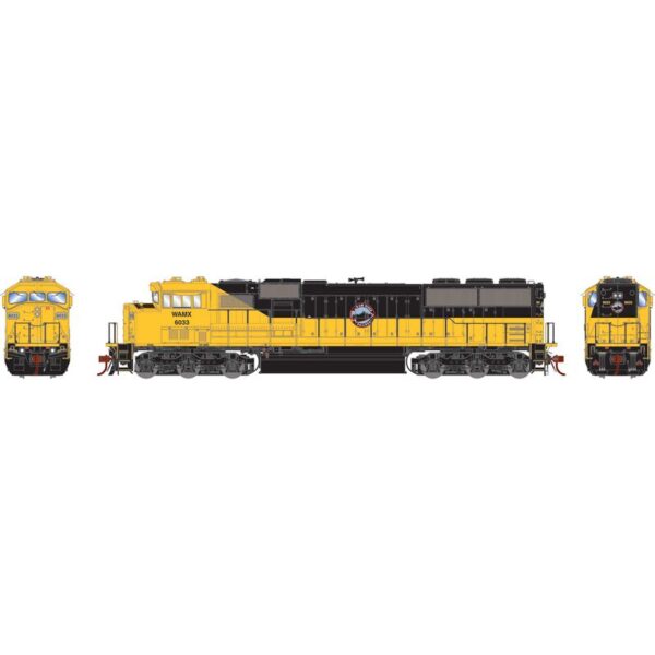 Athearn Genesis HO SD60M Tri-Clops, WAMX #6033 - ATHG75545