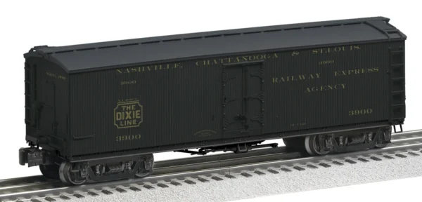 Lionel O Wood Milk Car - 3-Rail - Ready to Run -- Nashville, Chattanooga & St. Louis #3900 (Pullman Green, gold)