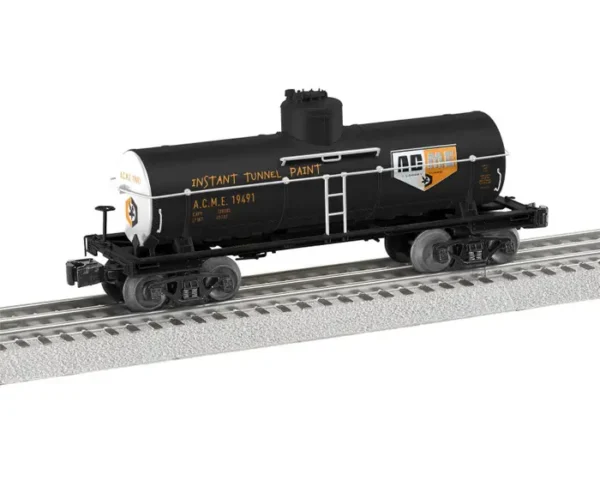 Lionel O 8,000-Gallon Tank Car - 3-Rail - Ready to Run -- ACME Looney Tunes (black, orange, white)