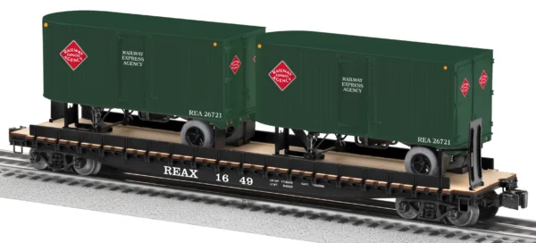 Lionel O REA 50' TOFC Flatcar w/2 20' Trailers