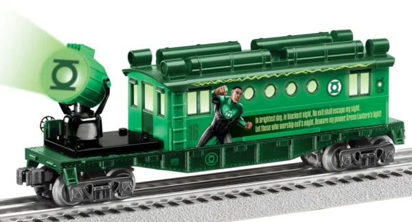 Lionel O Searchlight Caboose - 3-Rail - Ready to Run -- Green Lantern Power Ring (green)