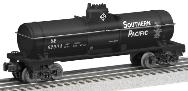 Lionel O Tank Car - 3-Rail - Ready to Run -- Southern Pacific #62904 (black, white)