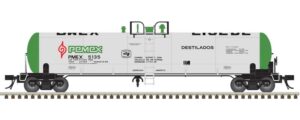 Atlas N GATX 20,700-Gallon Tank Car - Ready to Run - Master(R) -- Pemex #5150 (silver, green, red, black)